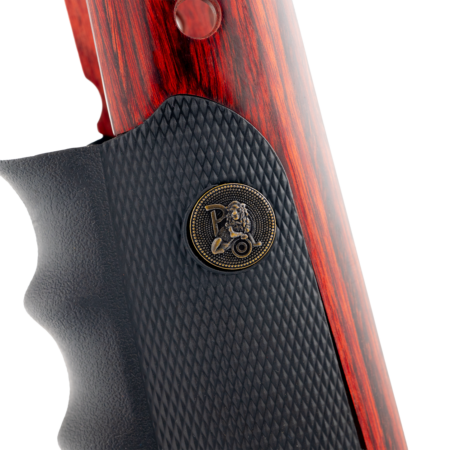 Pachmayr 1911 Finger Groove Grips (Rosewood)